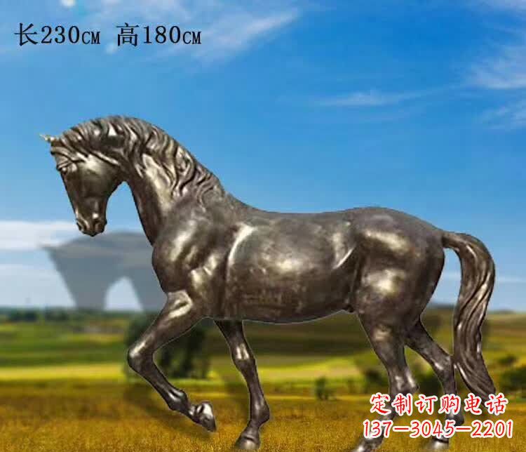昆明奔马铜雕 (2)