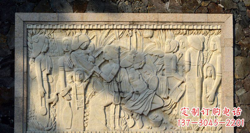 昆明女人之石抽象浮雕壁画