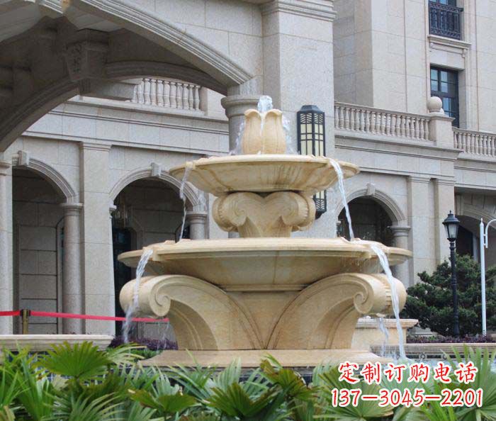 昆明别墅景观欧式喷泉石雕_1