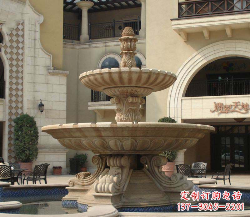 昆明别墅景观石雕大型喷泉雕塑 (2)