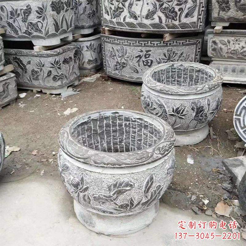 昆明别墅水缸石雕塑
