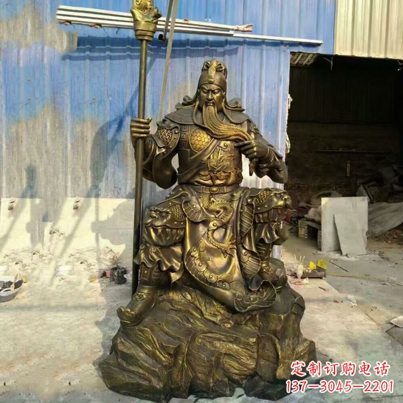 昆明玻璃钢制作的关羽雕塑