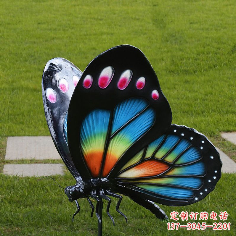 昆明玻璃钢制作的蝴蝶雕塑