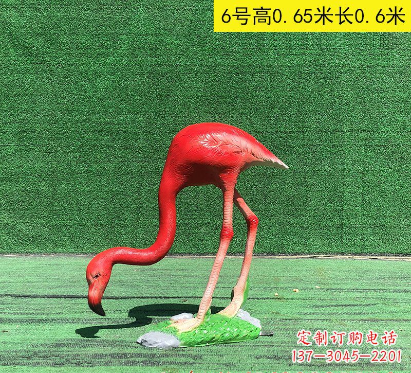 昆明精美玻璃钢火烈鸟雕塑