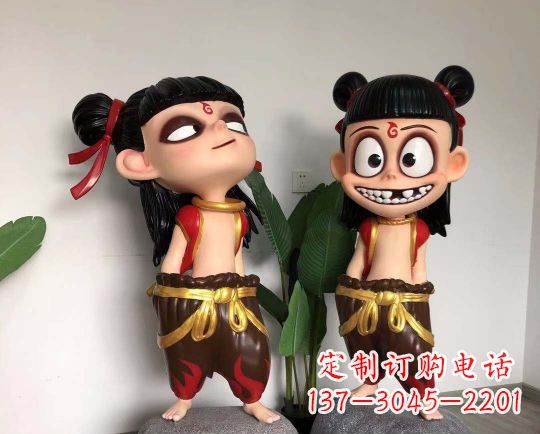 昆明玻璃钢制作的哪吒雕塑一种神奇的艺术