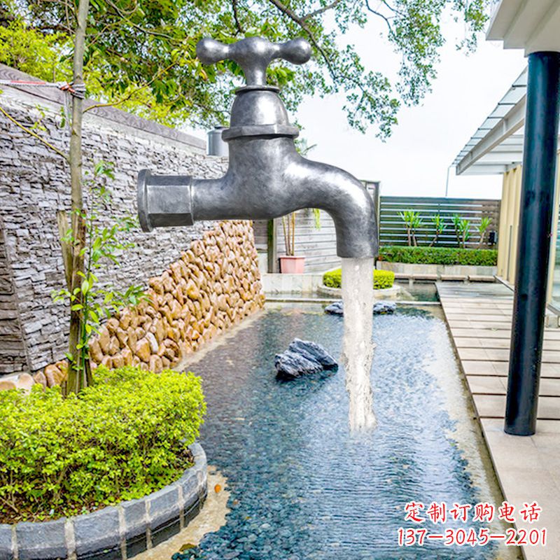 昆明玻璃钢水龙头喷泉雕塑精美绝伦