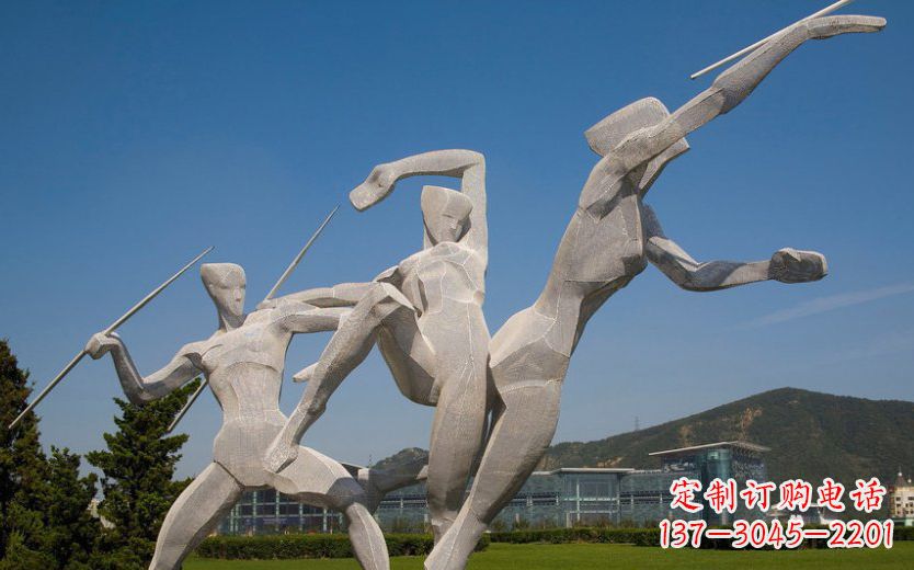 昆明不锈钢标枪雕塑一种新型的艺术形式