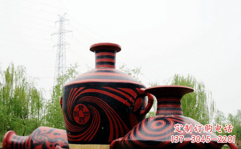 昆明不锈钢彩色花盆雕塑让空间更加精致