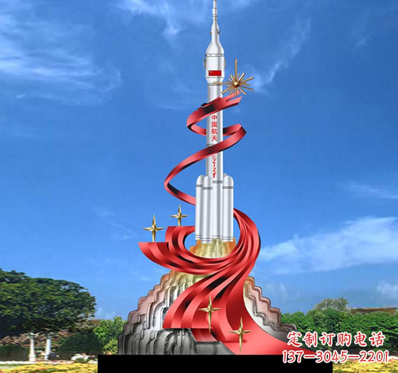 昆明嫦娥飞天——不锈钢嫦娥雕塑