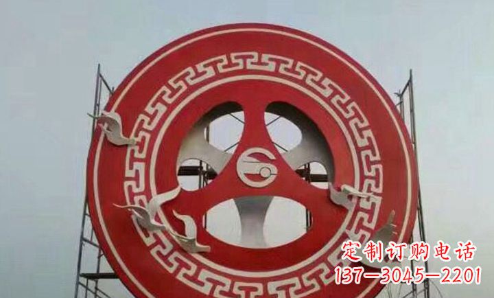 昆明不锈钢齿轮广场雕塑