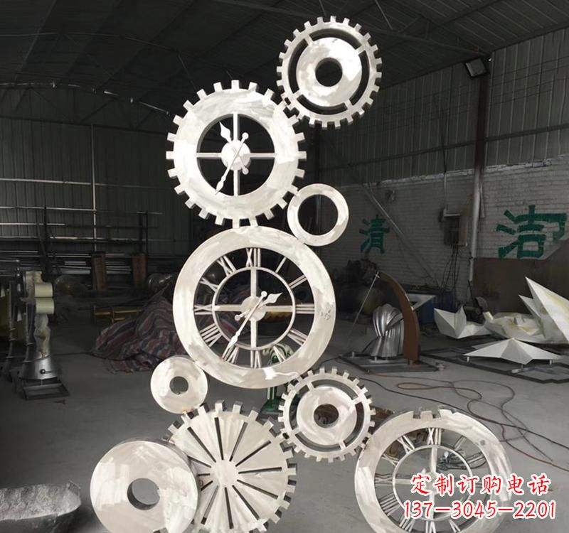 昆明不锈钢齿轮景观雕塑