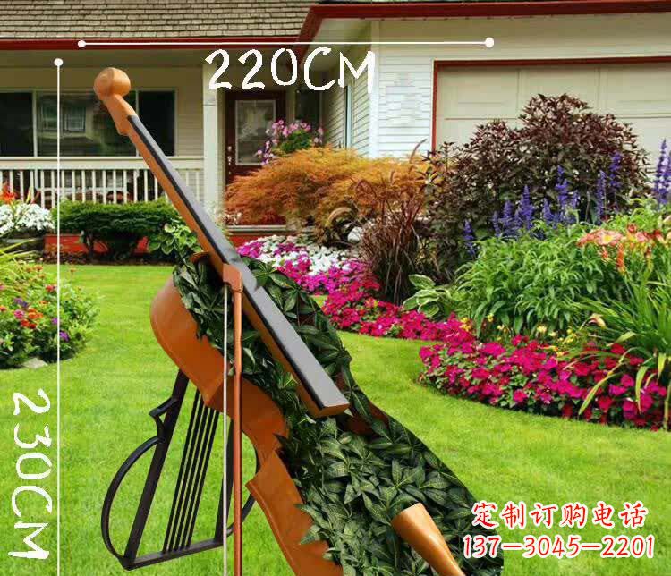昆明不锈钢抽象大提琴雕塑1