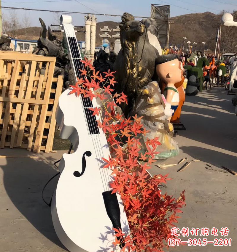 昆明不锈钢抽象大提琴雕塑12