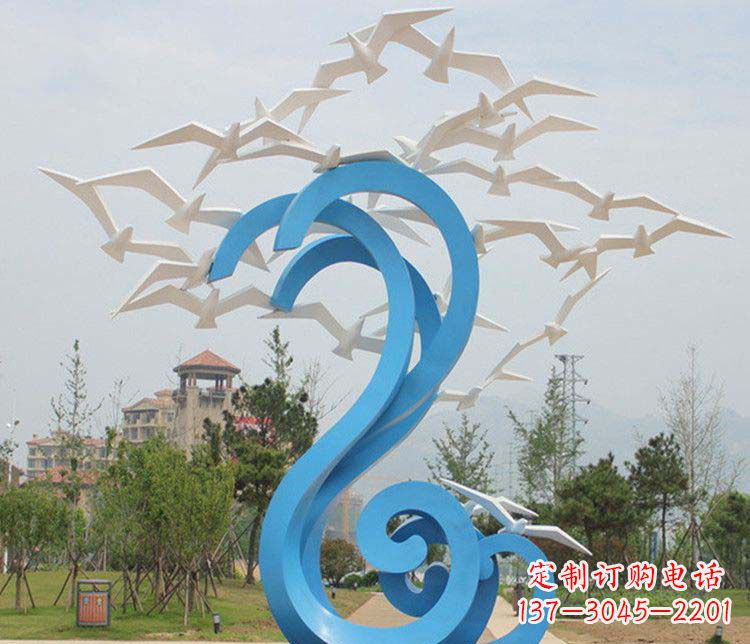 昆明不锈钢大雁雕塑传承传统文化的象征