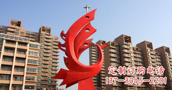 昆明凤凰灿烂的不锈钢雕塑