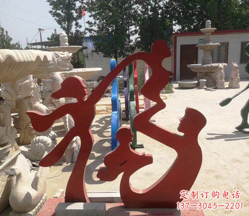 昆明不锈钢福字雕塑