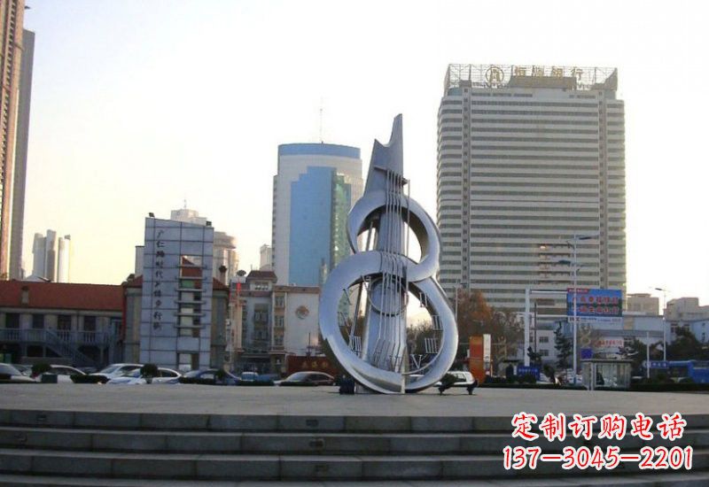 昆明不锈钢吉他雕塑