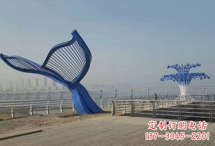 昆明不锈钢鲸鱼雕塑
