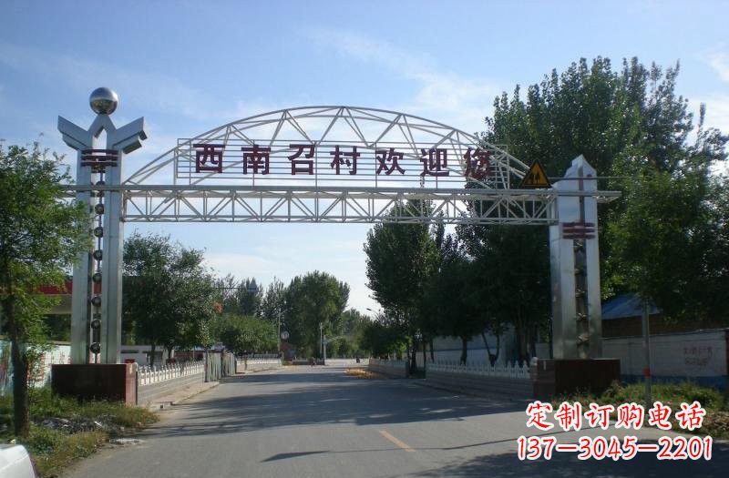 昆明不锈钢牌坊雕塑传承传统文化