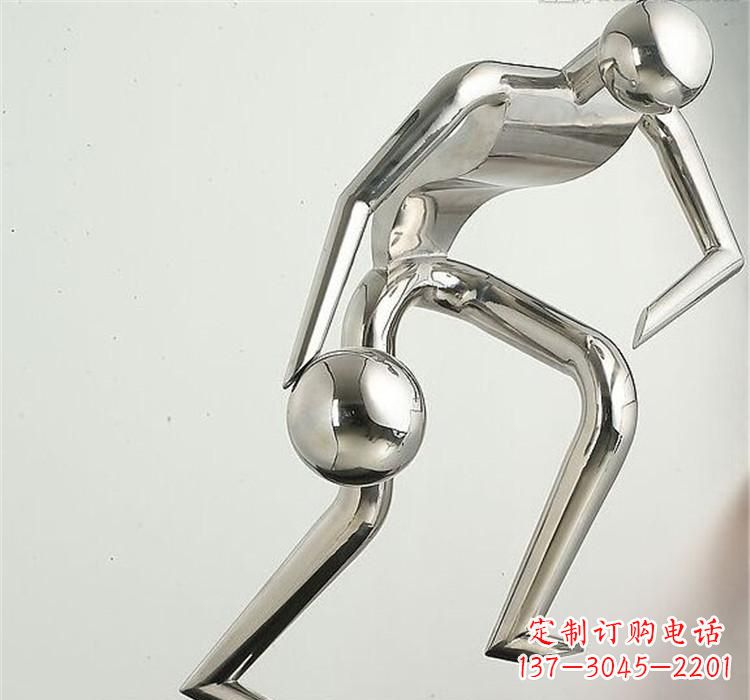 昆明不锈钢保龄球雕塑——抽象人形美学之精华
