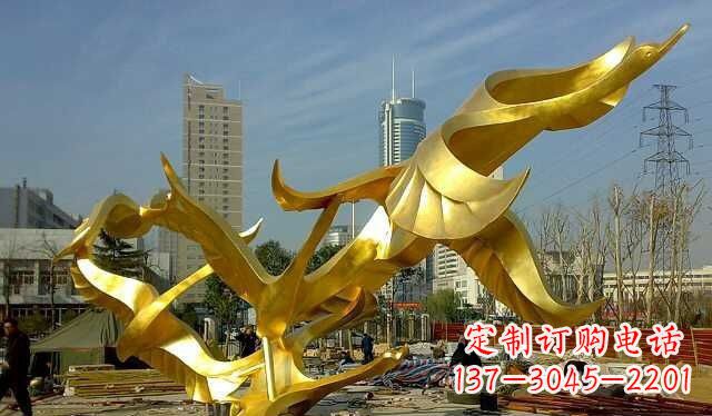 昆明不锈钢大雁雕塑——一件传承中华文化的艺术杰作