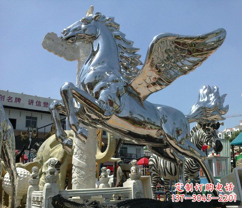 昆明不锈钢飞马雕塑——一座令人惊叹的艺术品