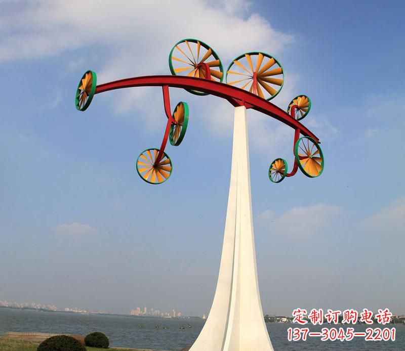 昆明不锈钢风车雕塑艺术美学的完美结合