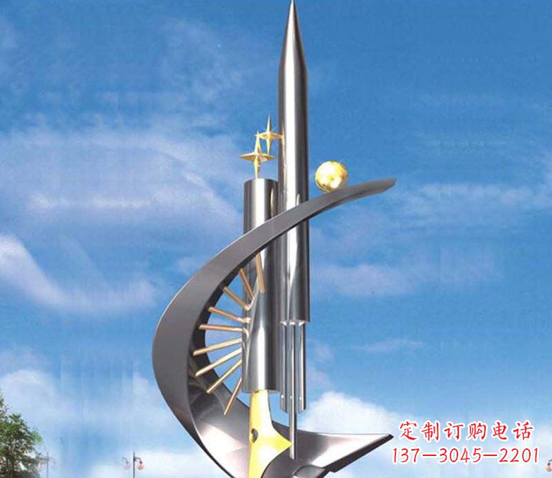 昆明不锈钢钢笔雕塑1