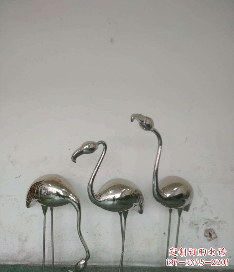 昆明不锈钢火烈鸟雕塑精美的艺术之作