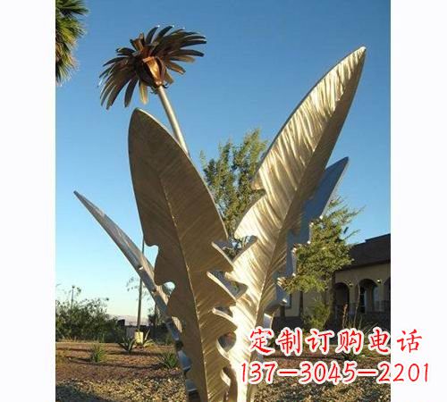 昆明不锈钢蒲公英雕塑——点缀公园美景