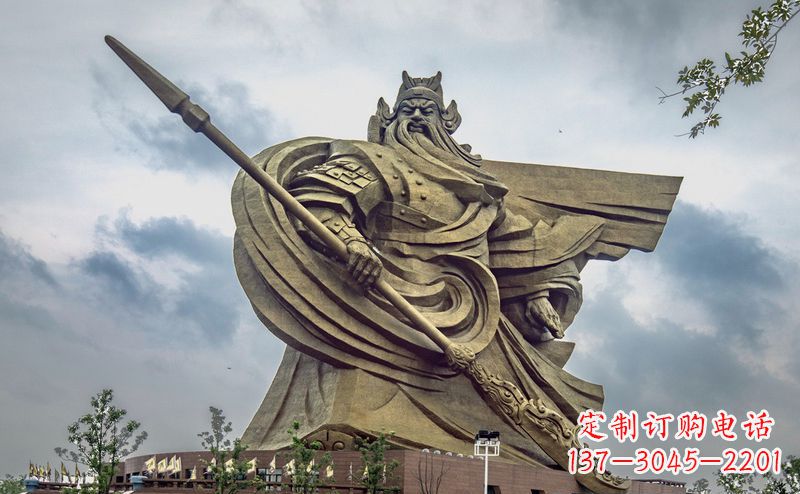 昆明不锈钢关公广场景观雕塑
