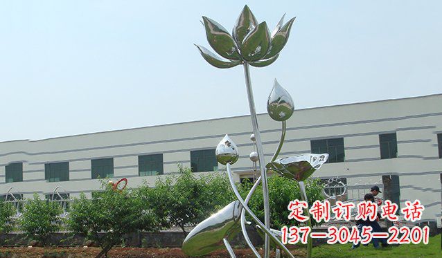 昆明不锈钢荷花雕塑