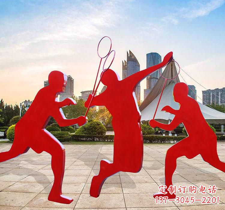 昆明不锈钢羽毛球雕塑艺术与运动的完美结合