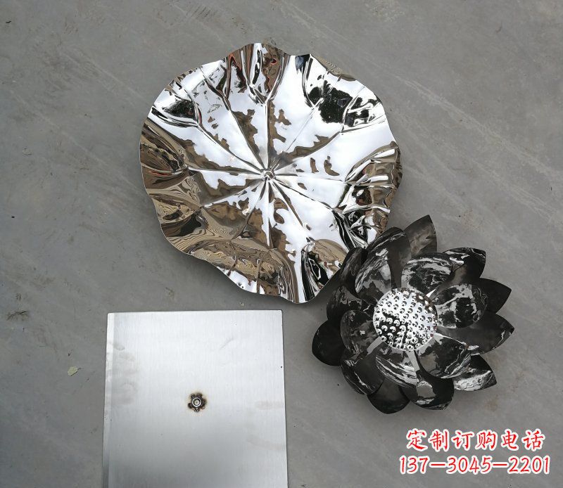 昆明不锈钢荷叶公园景观雕塑