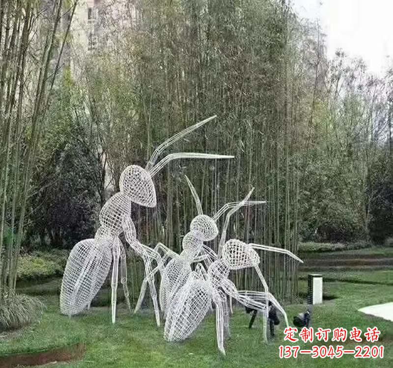 昆明不锈钢镂空蚂蚁雕塑2