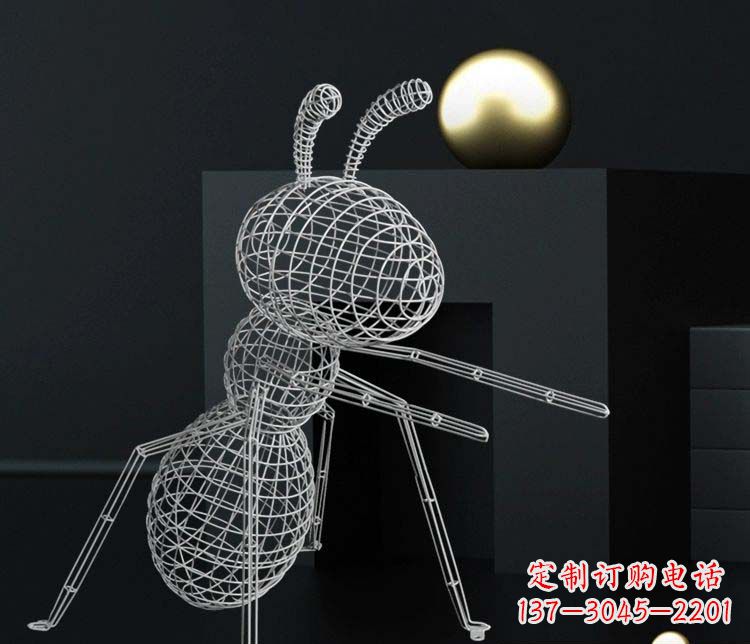 昆明不锈钢镂空蚂蚁雕塑艺术与科技的结合