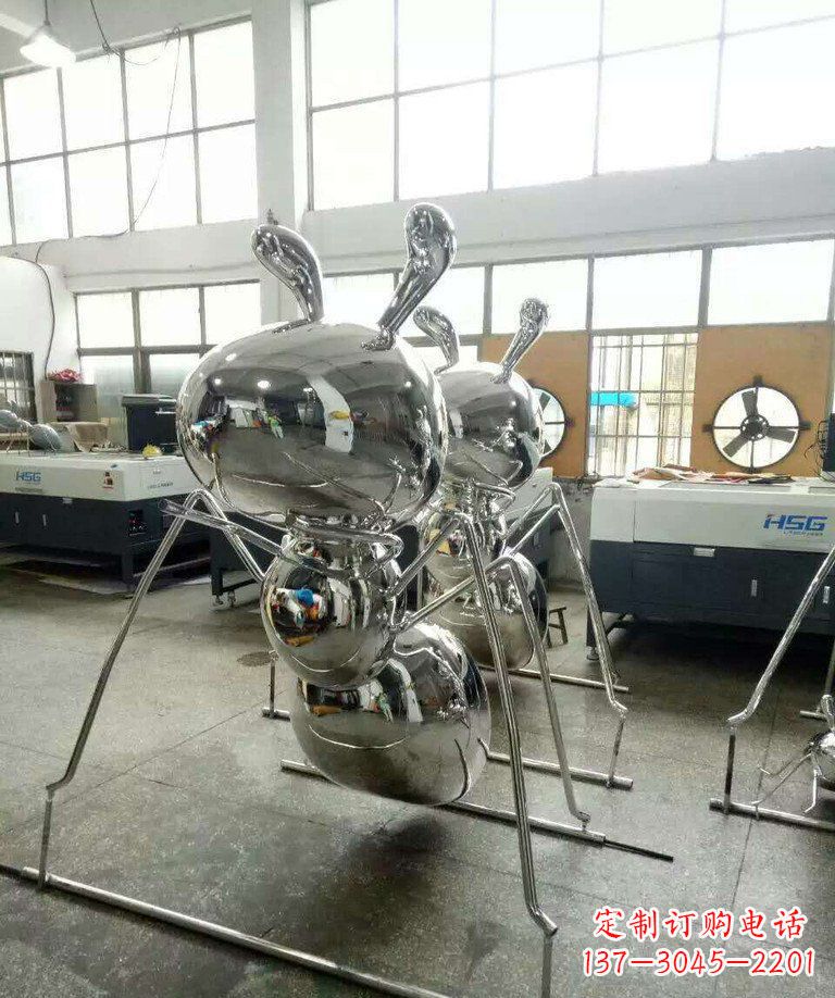昆明不锈钢蚂蚁步行街景观雕塑——融合现代科技与自然之美