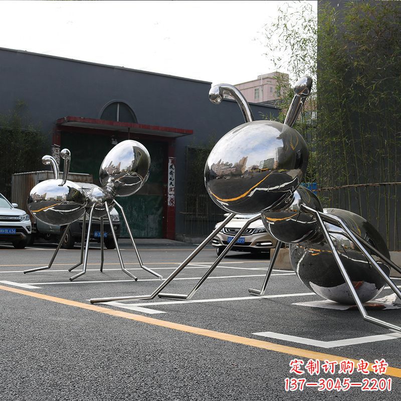 昆明不锈钢蚂蚁城市街道雕塑摆件