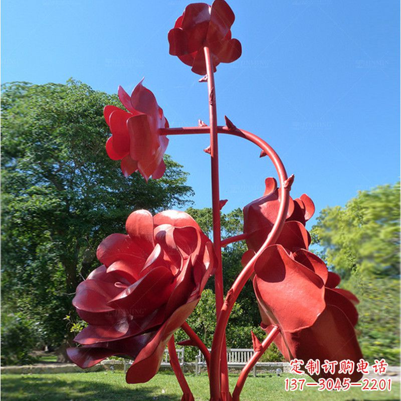 昆明玫瑰雕塑艺术的精美表达