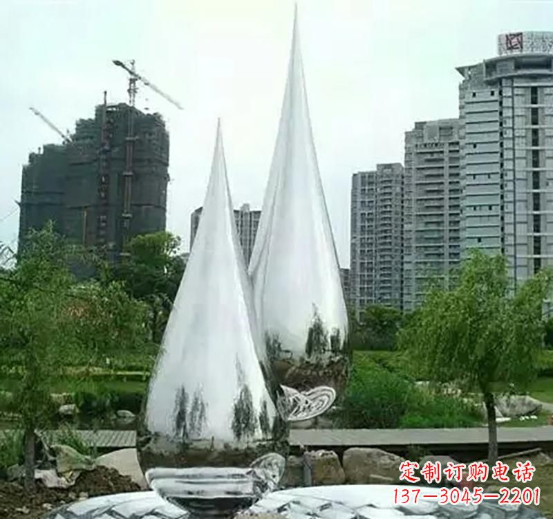 昆明不锈钢水滴拱门雕塑