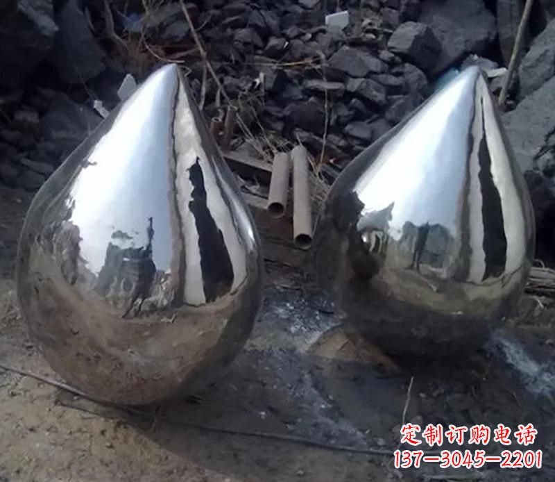 昆明不锈钢水滴景观雕塑