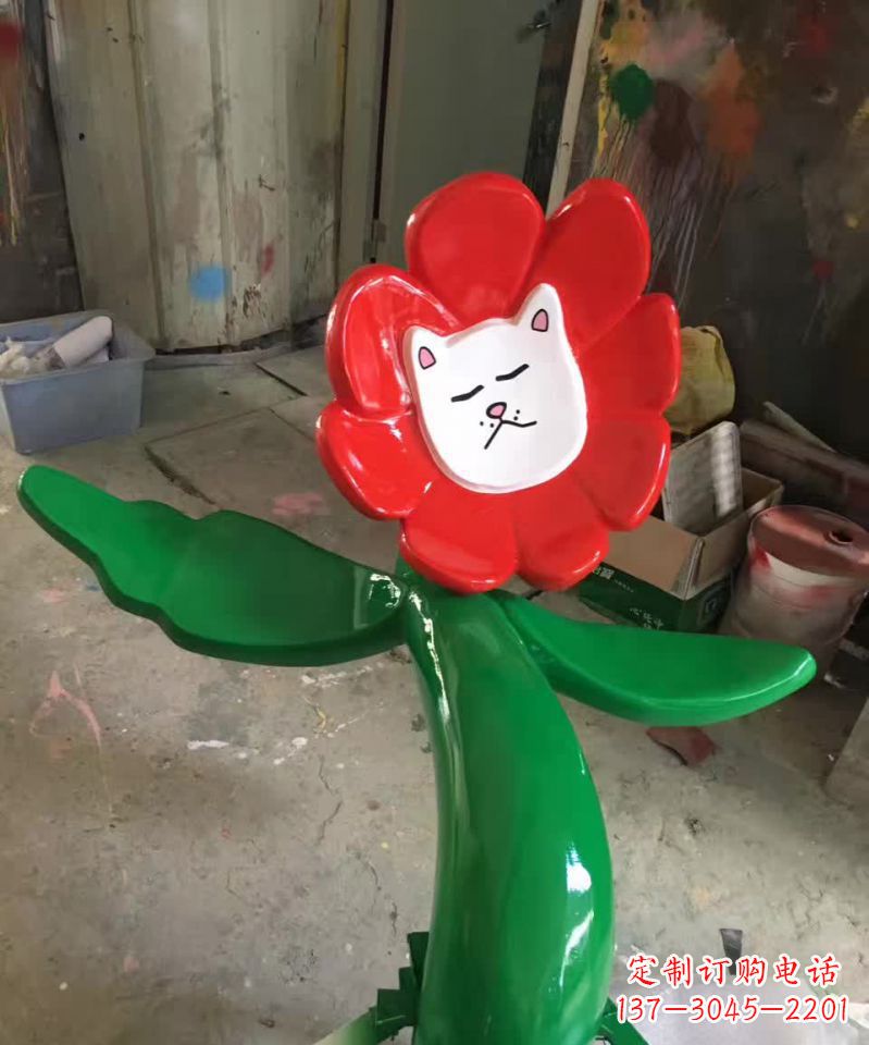 昆明不锈钢太阳花雕塑美丽的景观装饰