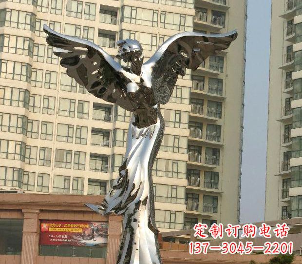 昆明不锈钢天使雕塑