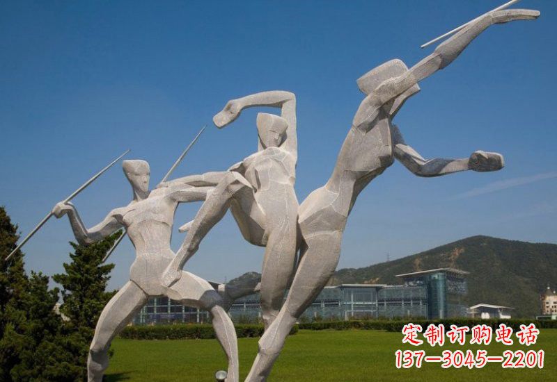 昆明不锈钢标枪雕塑象征勇气和力量