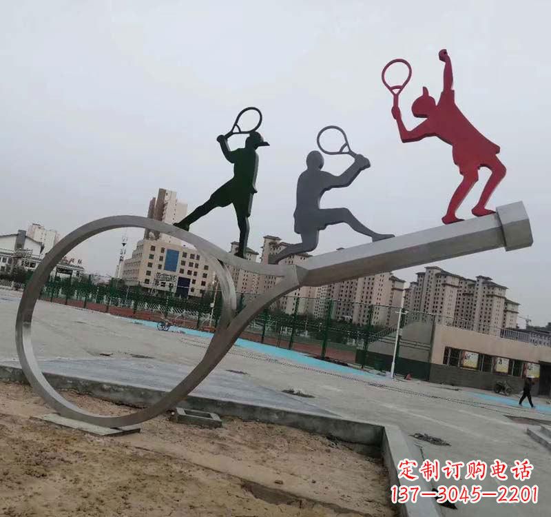 昆明不锈钢羽毛球雕塑精美的艺术装点