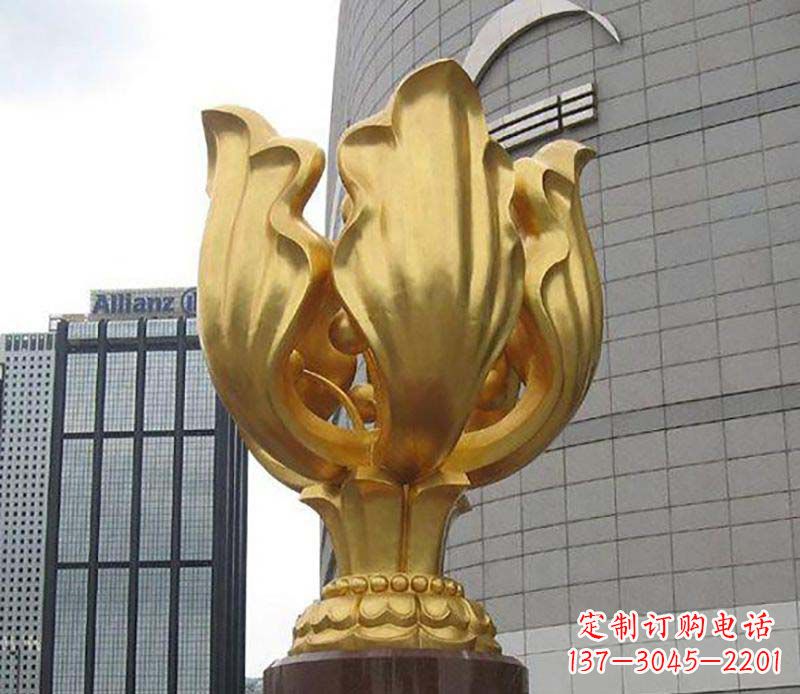昆明紫荆花雕塑——精美艺术品