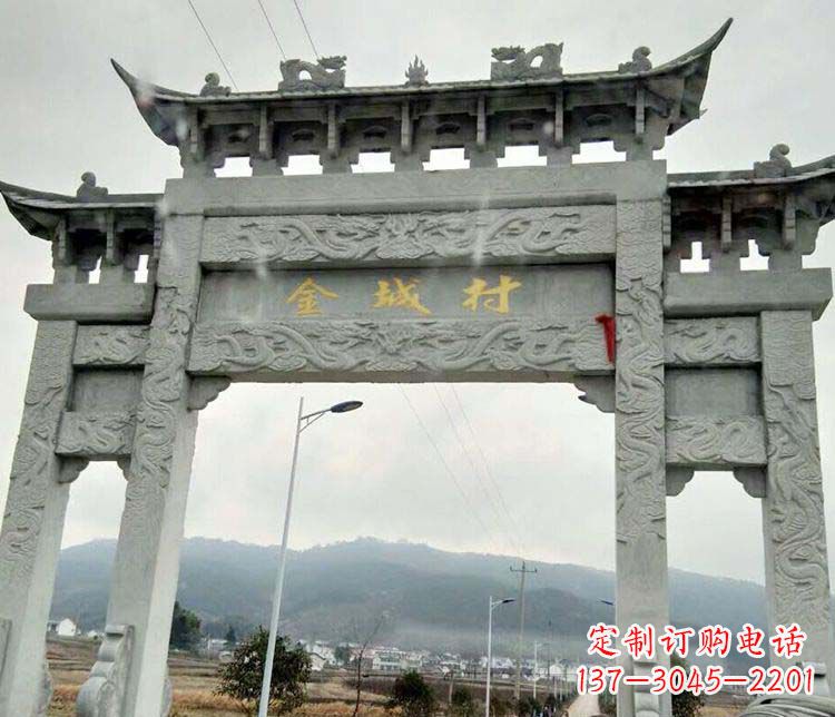 昆明该牌坊雕塑。