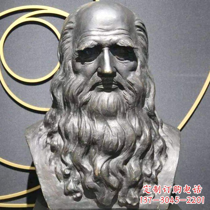 昆明达芬奇铜雕头像