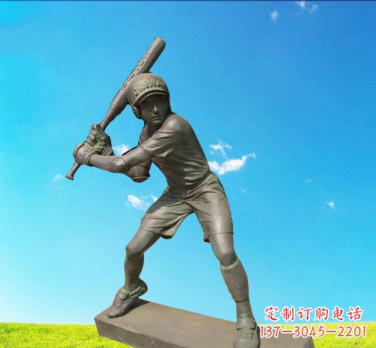 昆明棒球雕塑传承美国传统文化