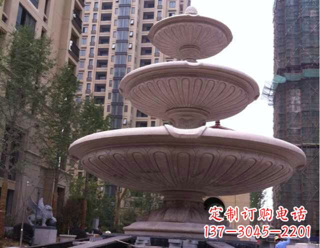 昆明大理石大型喷泉石雕宏伟精美的艺术之作